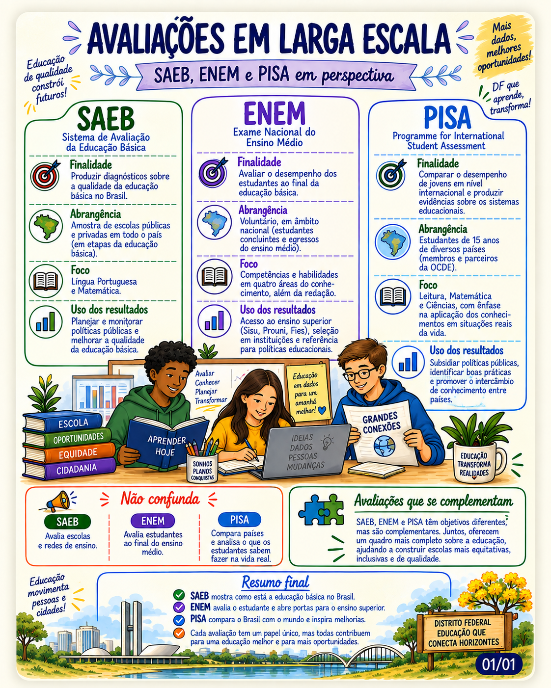 Página visual sobre gestão democrática
