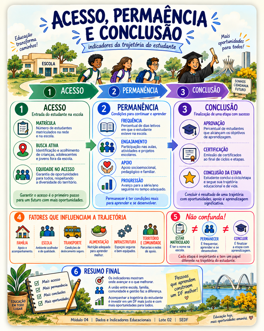 Página visual sobre avaliação